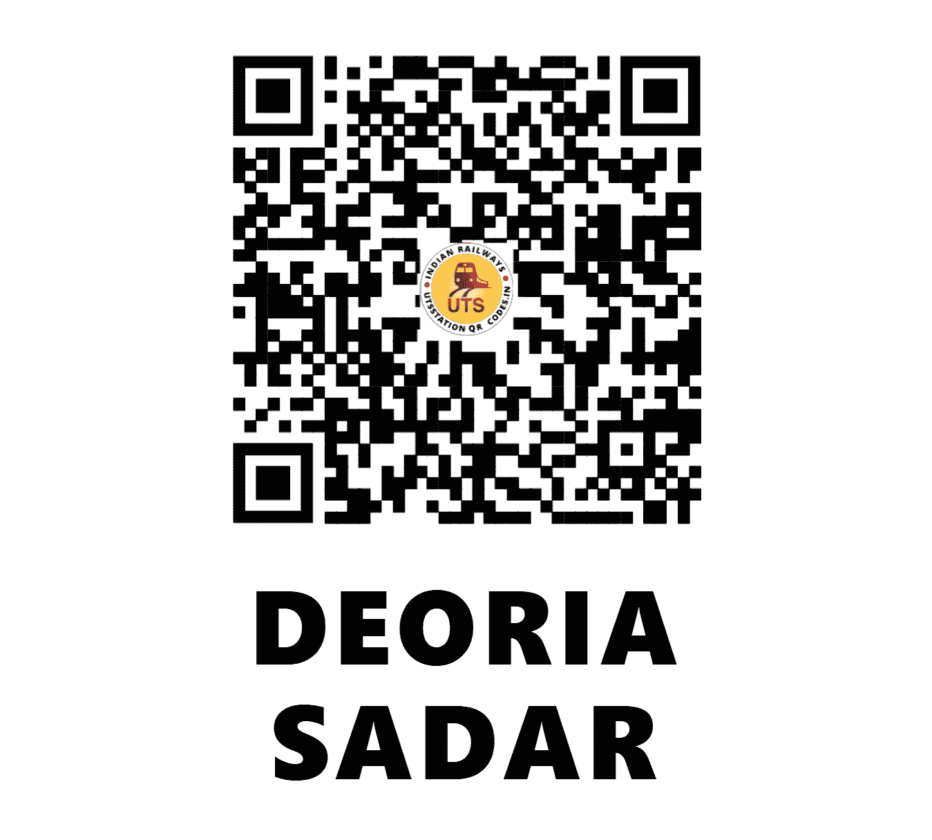 UTS QR Code for DEORIA SADAR - DEOS (NE - UTTAR PRADESH)